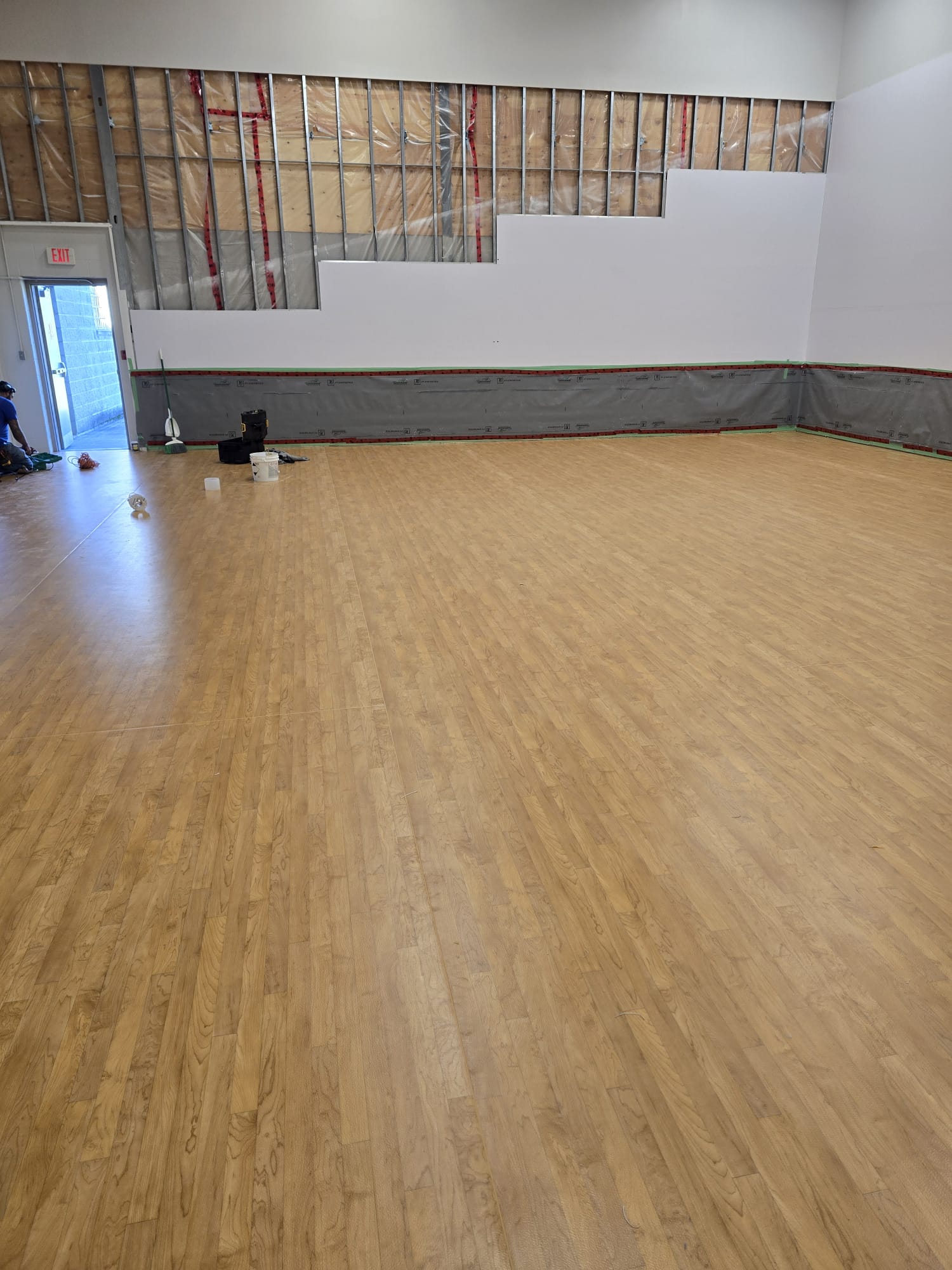 Tile flooring installation