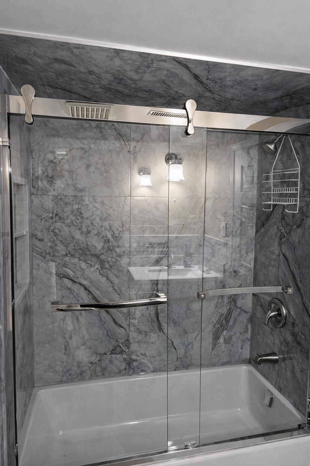 Shower tile installation detail