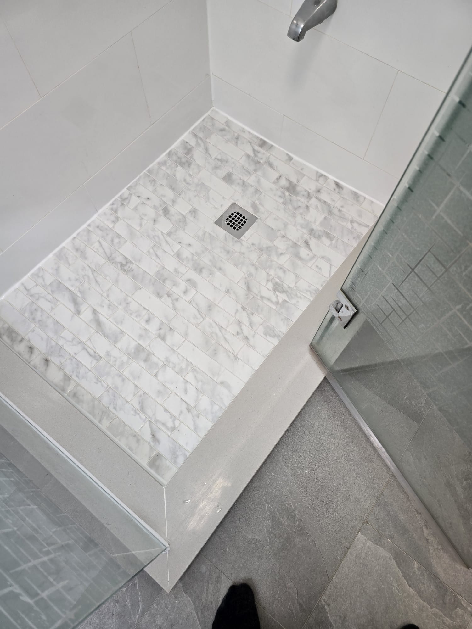 Tile area after renovation
