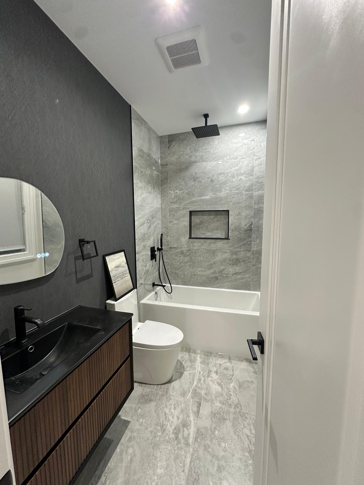 Washroom renovation detail
